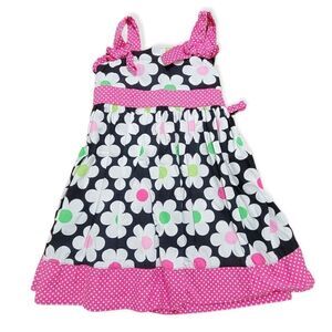 Blueberi flower dress polka-dot accent